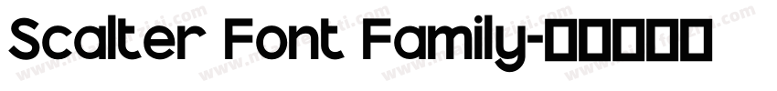 Scalter Font Family字体转换